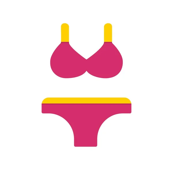 Maillot Bain Flat Vector Icon Desig — Image vectorielle