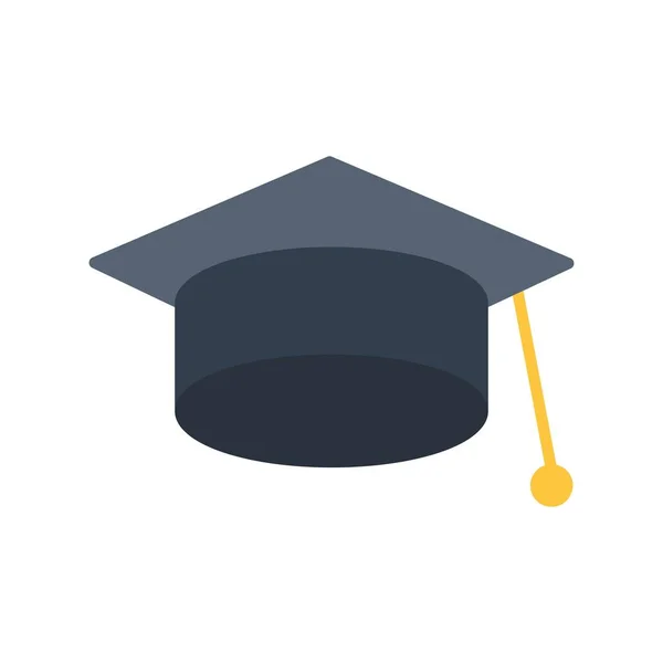 Graduation Flat Vector Icon Desig — Stockvector