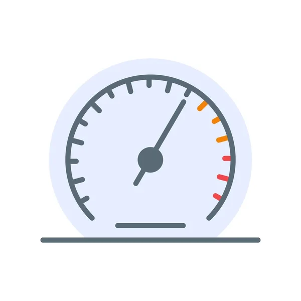Barometer Flat Vector Icon Desig — Stockvektor