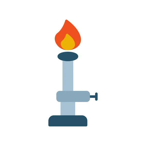 Platte Brander Vector Icon Desig — Stockvector