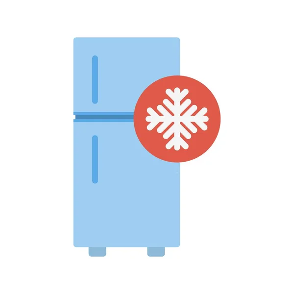 Холодильник Плоский Векторні Піктограми Демонстрація — стоковий вектор