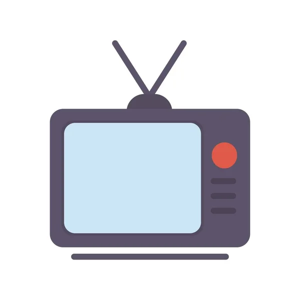 Television Flat Vector Icon Desig — Stock Vector