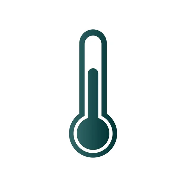 Teplotní Glyf Gradient Vektorové Ikony Desig — Stockový vektor
