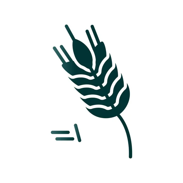 Градиентная Векторная Икона Пшеницы — стоковый вектор