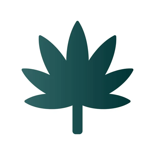 Leaf Glyph Gradient Vector Icon Desig — Archivo Imágenes Vectoriales