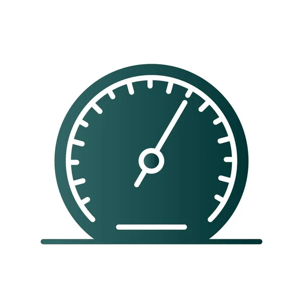 Barometer Glyph Gradient Vector Icon Desig — Stockvektor