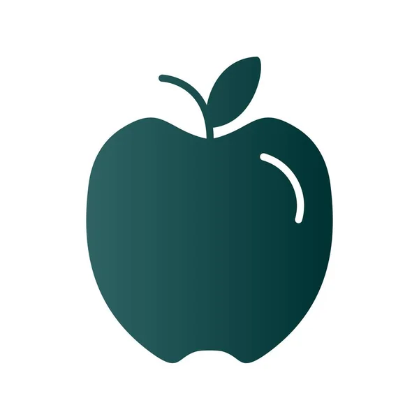 Icône Vectorielle Gradient Glyphe Pomme Desig — Image vectorielle