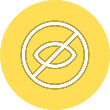  Gizlilik Satırı Çemberi Vektör Simgesi Tasarımı