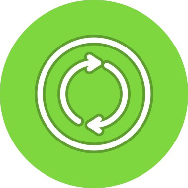 Roundabout Satır Çemberi Vektör Simgesi Tasarımı