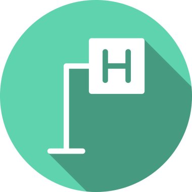 Hastane İmzası: Çember Vektör Simgesi Tasarımı