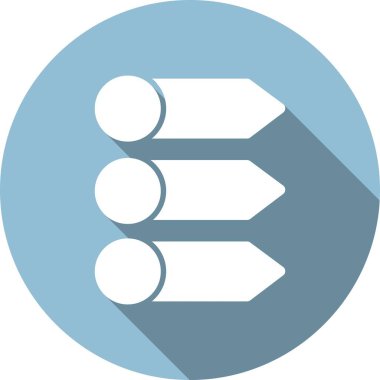 Öncelikli Glyph Çember Vektör Simgesi Tasarımı