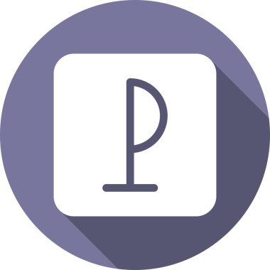  Park Glifi Çemberi Vektör Simgesi Tasarımı