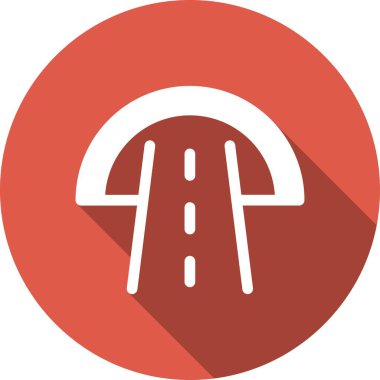 Tünel Kabartma Çemberi Vektör Simgesi Tasarımı