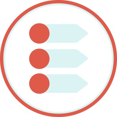 Öncelikli Düz Çember Vektör Simgesi Tasarımı