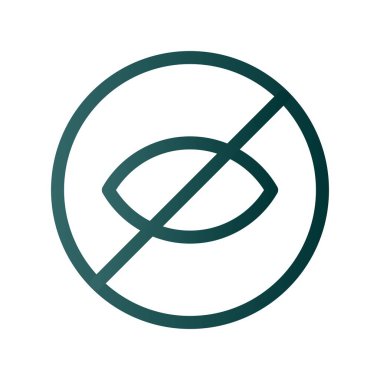 Gizlilik Satırı Gradyan Vektör Simgesi Tasarımı