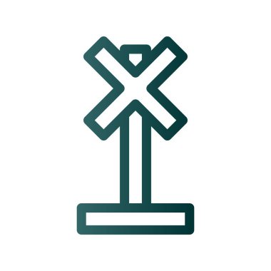 Seviye Geçişi Çizgisi Gradyan Vektör Simgesi Tasarımı