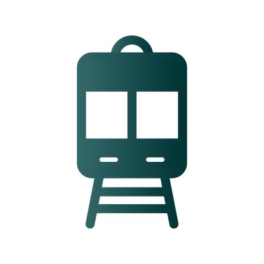 Glyph Gradyan Vektör Simgesi Tasarımı