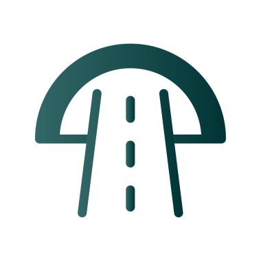  Tünel Glyph Gradyan Vektör Simgesi Tasarımı