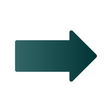 Sağa Döndür Gradyan Vektör Simgesi Tasarımı