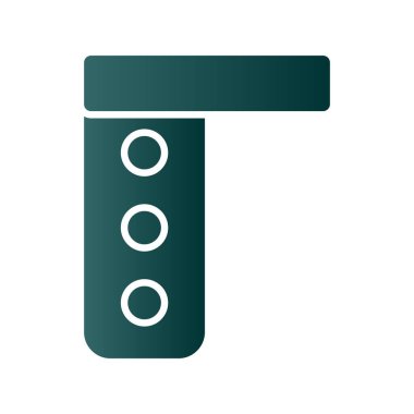 Trafik Işığı Kabartma Gradyan Vektör Simgesi Tasarımı