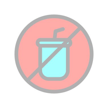  İçme Satırı Doldurulmuş Işık Vektörü Simgesi Tasarımı Yok