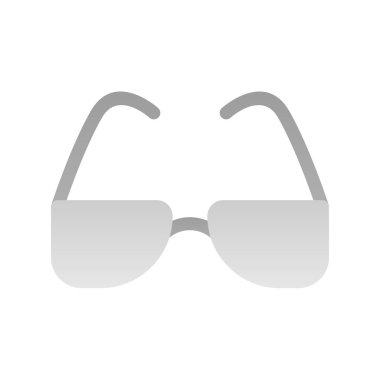 Gözlükler Düz Gradyan Vektör Simgesi Tasarımı