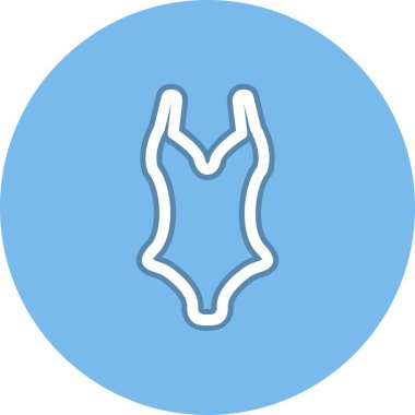 Yüzme Takımı Çemberi Vektör Simgesi Tasarımı