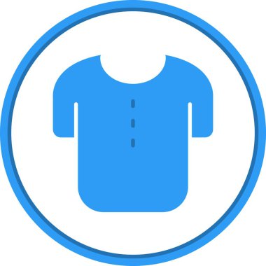  T-Shirt Düz Çember Vektör Simgesi Tasarımı