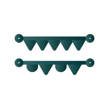 Kutlama Glyph Gradyan Vektör Simgesi Tasarımı