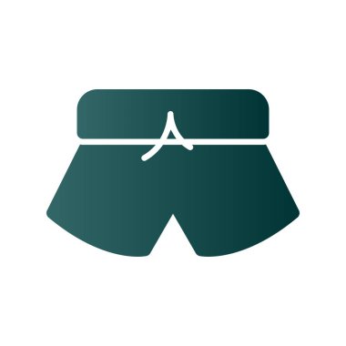 Pantolon Kabartma Gradyan Vektör Simgesi Tasarımı