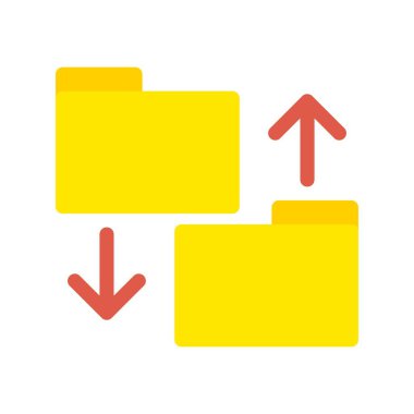 Veri Düz Vektör Simgesi Tasarımı