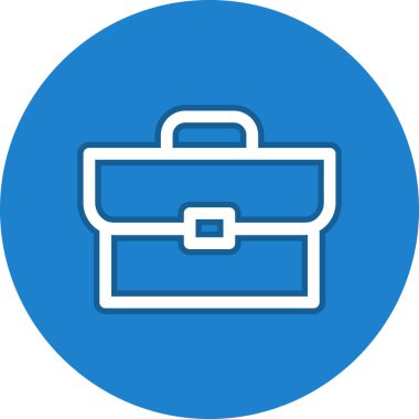 Evrak çantası Satır Çemberi Vektör Simgesi Tasarımı