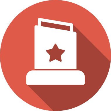 Ganimet Kabartma Çemberi Vektör Simgesi Tasarımı