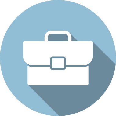  Evrak çantası Glyph Çember Vektör Simgesi Tasarımı