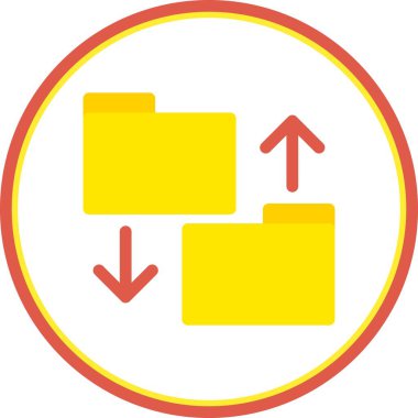 Veri Düz Çemberi Vektör Simgesi Tasarımı