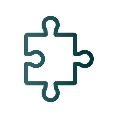 Bulmaca Satırı Gradyan Vektör Simgesi Tasarımı