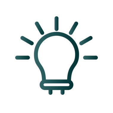 Fikir Satırı Gradyan Vektör Simgesi Tasarımı