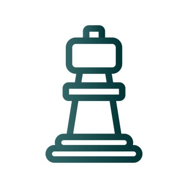 Satranç Satırı Gradyan Vektör Simgesi Tasarımı