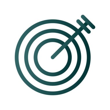 Hedef Satır Gradyan Vektör Simgesi Tasarımı