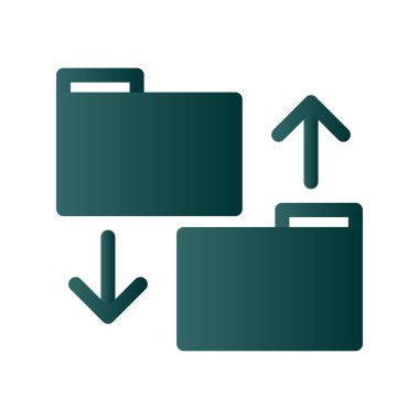 Veri Kabartması Gradyan Vektör Simgesi Tasarımı