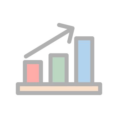 Analitik Satır Doldurulmuş Işık Vektörü Simgesi Tasarımı