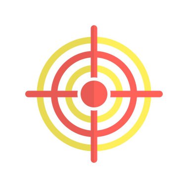 Hedef Düz Işık Vektör Simgesi Desig