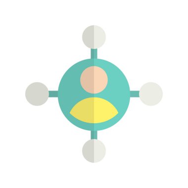 Ağ Düz Işık Vektörü Simgesi Tasarımı