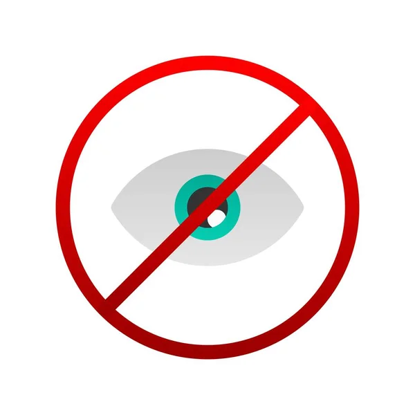 Privacy Flat Gradient Vector Icon Desig — Διανυσματικό Αρχείο