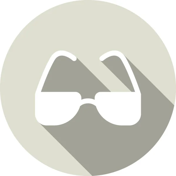Gözlükler Kabartma Çemberi Vektör Simgesi Tasarımı — Stok Vektör