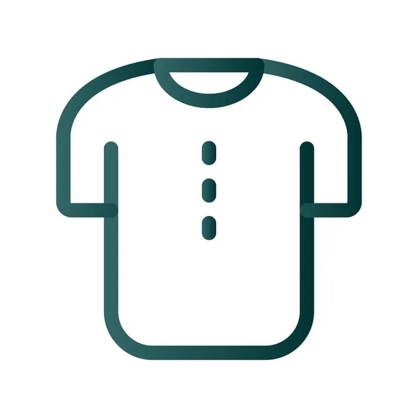 Linha Camisa Gradiente Vector Ícone Desig — Vetor de Stock