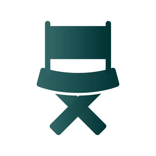 Krzesło Glyph Gradient Vector Icon Desig — Wektor stockowy