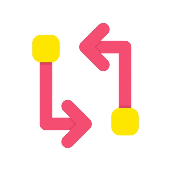 Loop Flat Vector Icon Desig — Διανυσματικό Αρχείο