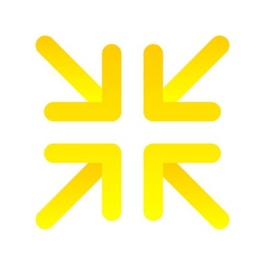 Arrow Düz Gradyan Vektör Simgesi Tasarımı