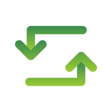 Düz Gradyan Vektör Simgesi Tasarımı